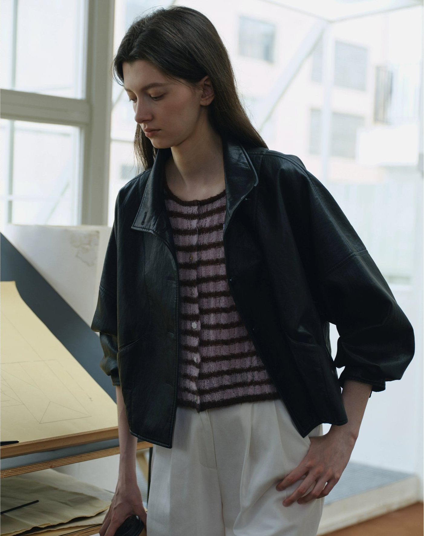 Vintage French Leather Jacket