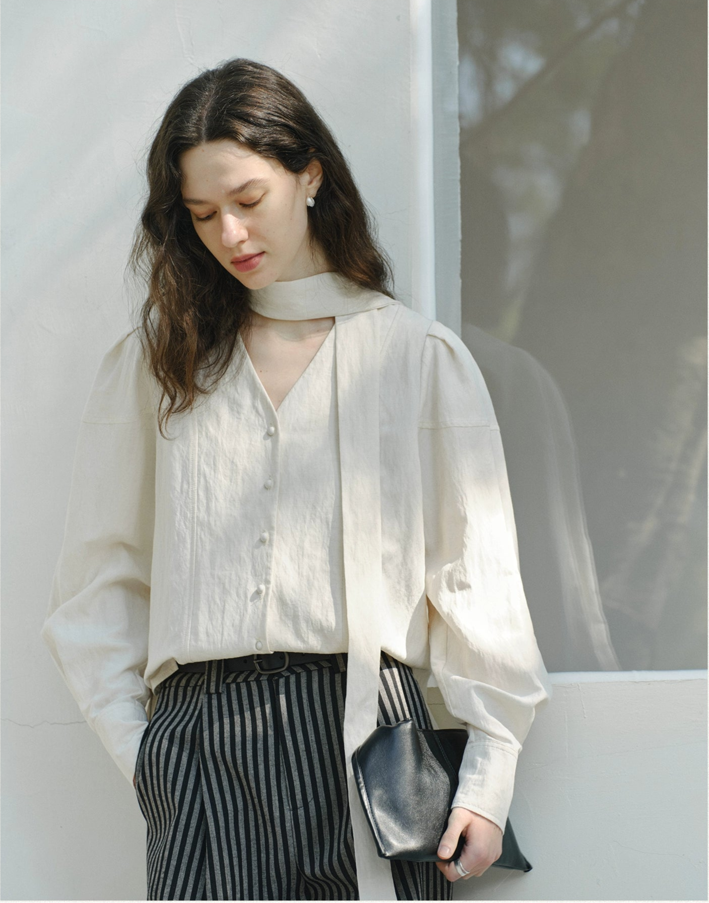 Airy Scarf Blouse