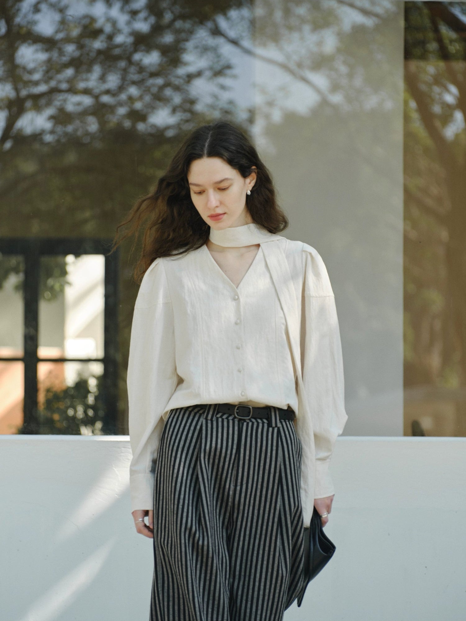 Airy Scarf Blouse