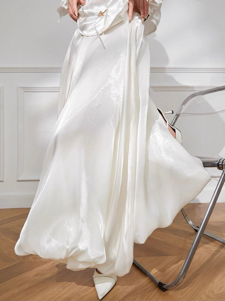 Snow Balloon Sheen Skirt
