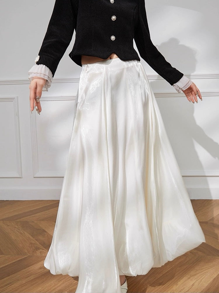 Snow Balloon Sheen Skirt