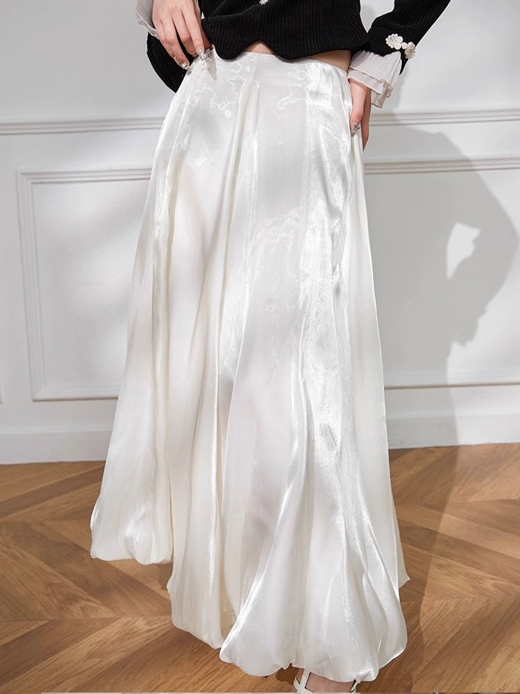 Snow Balloon Sheen Skirt