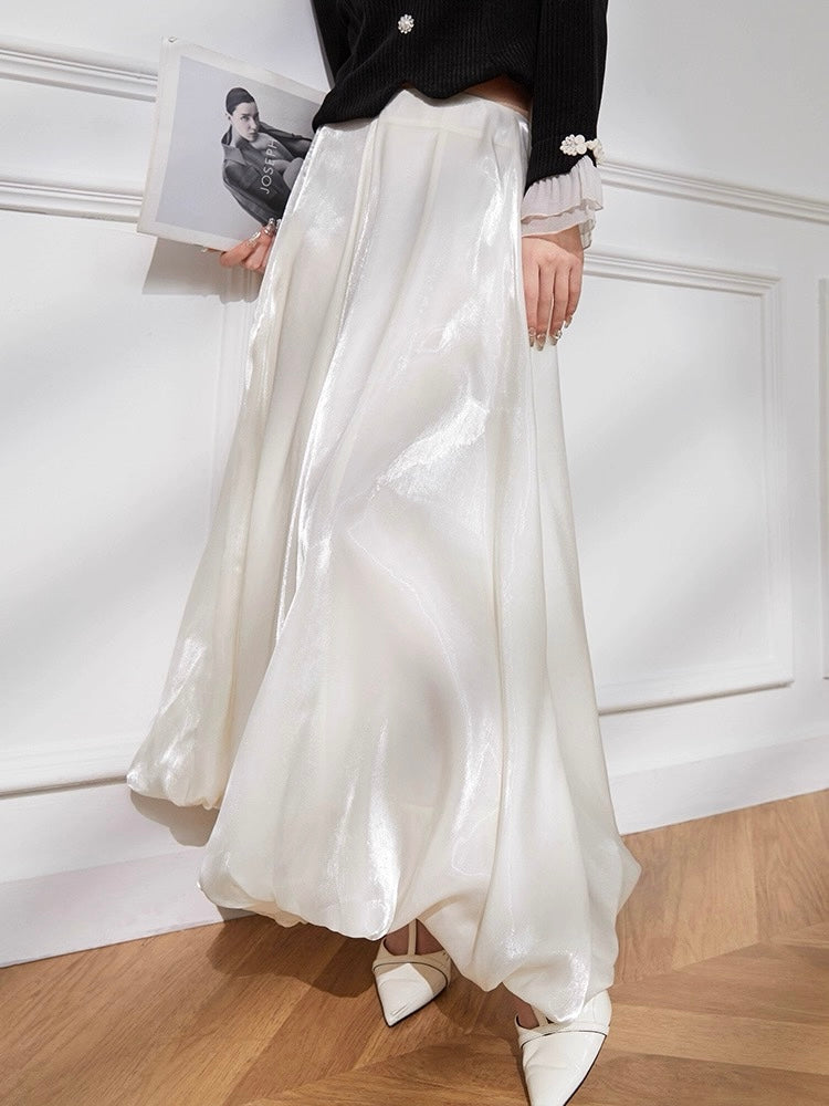 Snow Balloon Sheen Skirt