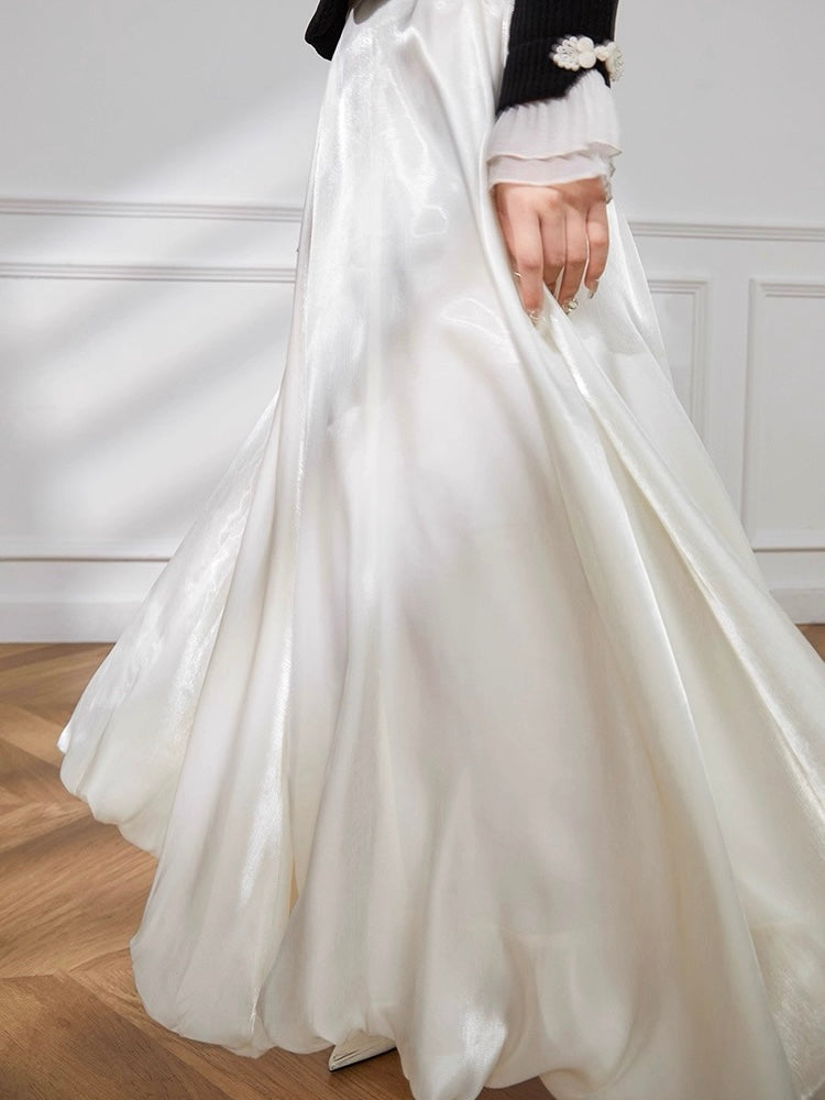 Snow Balloon Sheen Skirt
