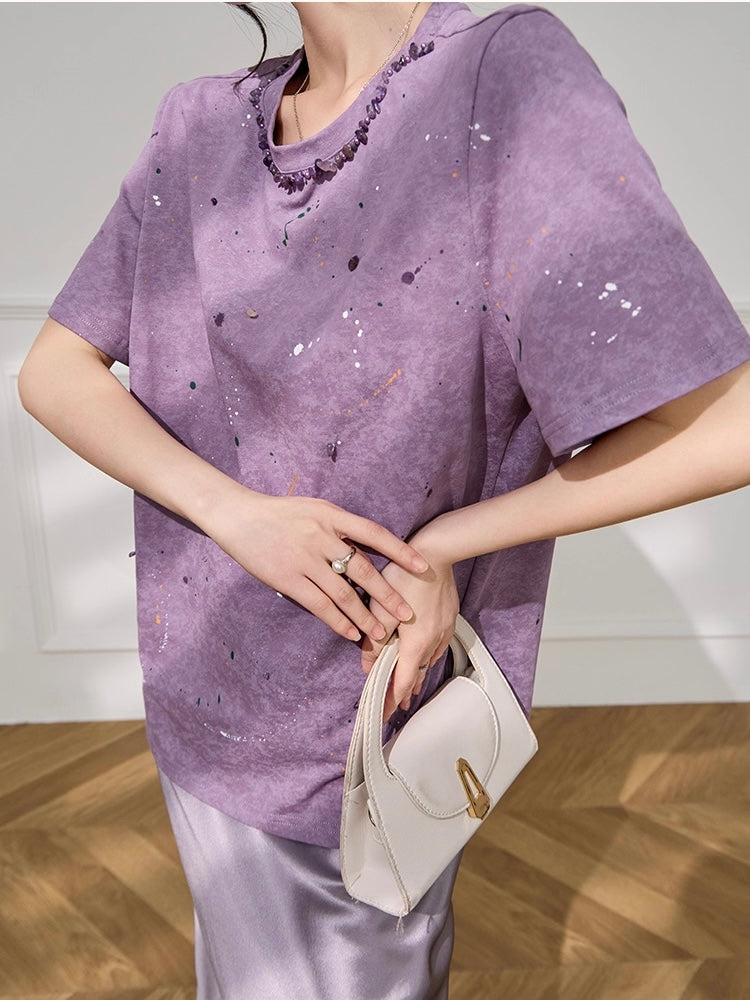 Lilac Paint Tshirt