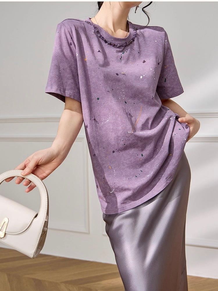 Lilac Paint Tshirt