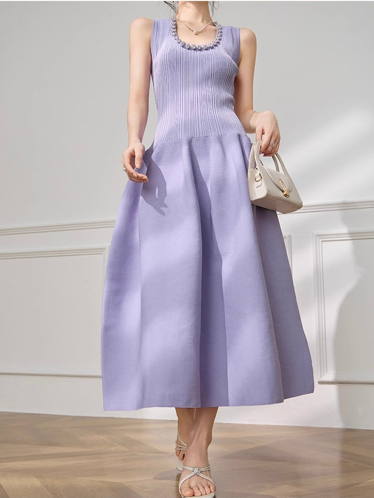 Lavender Bijou Knit Dress