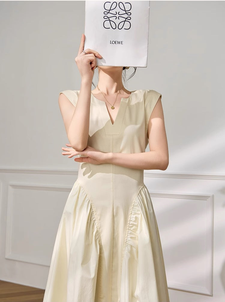 Sculpt Pleats Dress