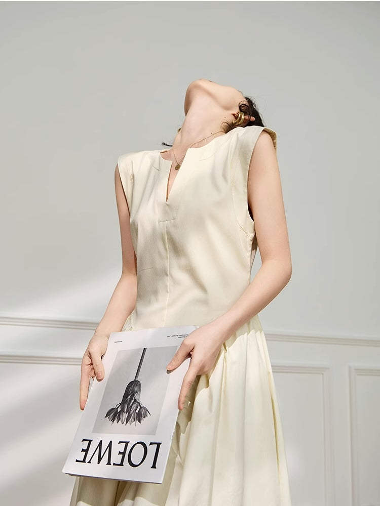 Sculpt Pleats Dress
