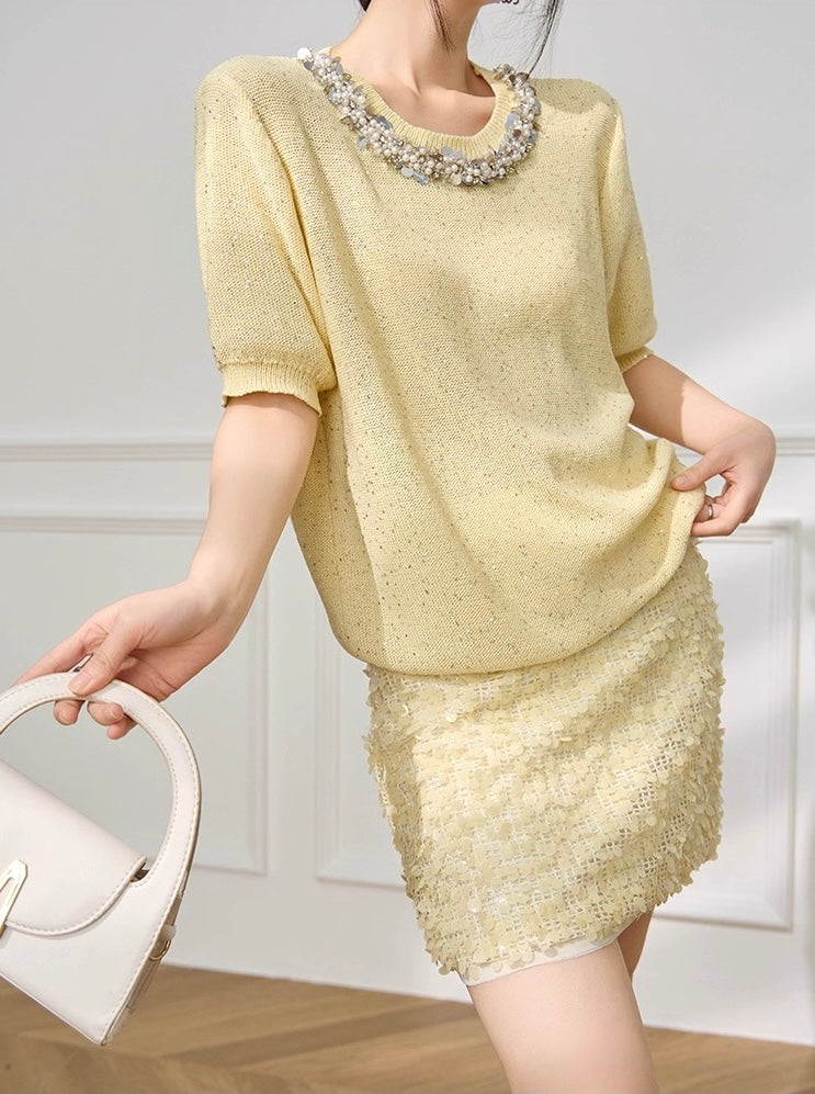 Lemon Glow Summer Knit
