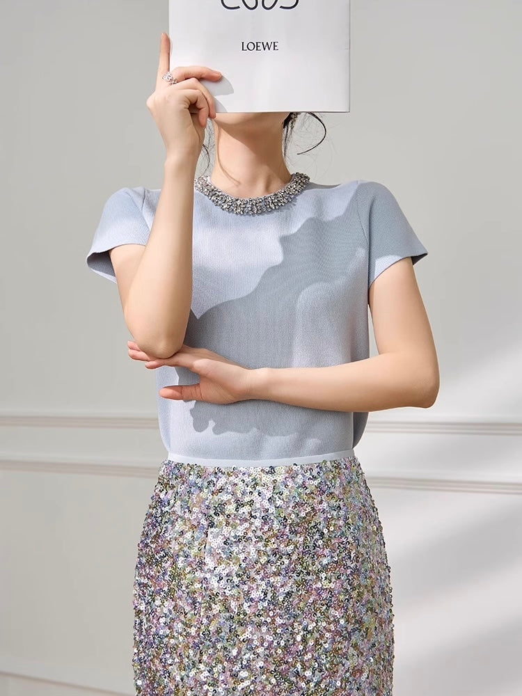 Mist Blue Knit